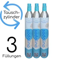 CO2-Zylinder | 3 x 425g (Füllung) | Tauschaktion voll gegen leer | Frist 14 Tage - Blau