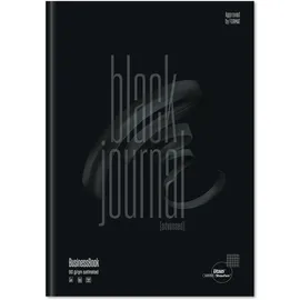 Staufen Ursus 608560100, Black Journal A4, kariert, 90 g/qm, 5 mm, 80 Blatt