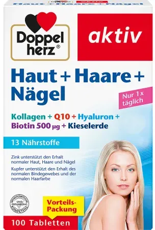 Doppelherz Aktiv Haut + Haare + Nägel Tabletten 100 Stück