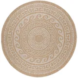 KADIMA DESIGN Kauns Outdoor-Teppich 120 x 120 cm Beige