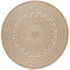 KADIMA DESIGN Kauns Outdoor-Teppich 120 x 120 cm Beige