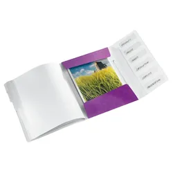 LEITZ Ordnungsmappe Wow A4 6-teilig violett Packung mit 4 Stück