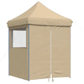 vidaXL Partyzelt Faltbar Pop-Up Beige 200x200x306 cm