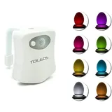 - WC Lampe Nachtlicht für Badezimmer WC LED Licht Batterie mit Nacht Sensor Bewegungsmelder 8 Wandel von Farben (8 Farben)