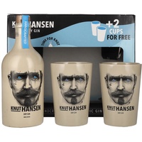 Knut Hansen Dry Gin 42% Vol. 0,5l in Geschenkbox mit 2 Keramiktassen