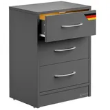 CASARIA Nachtschrank Eloise 54 x 39 x 28 cm Anthrazit