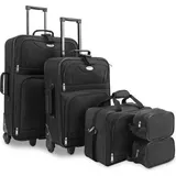monzana Koffer-Set 4-tlg. schwarz