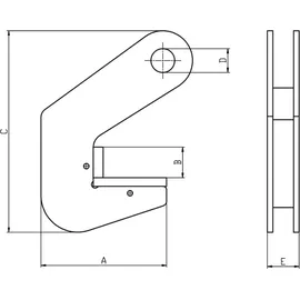 Planeta Rohrhebeklemme PPC-3 Tragfähigkeit 3000 kg