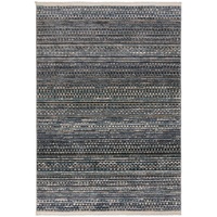 Flachwebeteppich Santiago, Blau, Textil, Streifen, rechteckig, 160x230 cm, für Fußbodenheizung geeignet, in verschiedenen Größen erhältlich, schmutzabweisend, strapazierfähig, Teppiche & Böden, Teppiche, Moderne Teppiche