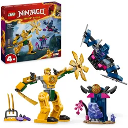 LEGO NINJAGO Arins Battle Mech, Ninja-Spielzeug für Kinder ab 4 Jahre mit Figuren inkl. Arin mit Mini-Katana, Actionfiguren & Mechs, kleines Geschenk für Jungs und Mädchen 71804 (Neu differenzbesteuert)