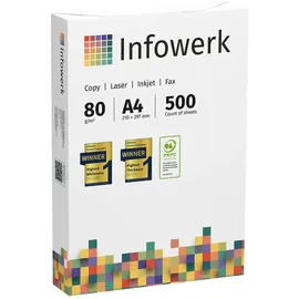 infowerk Druckerpapier A4 80 g/m2 20000 Blatt