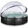 EXIT TOYS Black Leather Pool 488 x 122 cm inkl. Sandfilterpumpe und Abdeckung