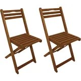 DEGAMO Gartenstuhl PORTO Klappstuhl 40 x 50 x 82 cm braun 2 St.