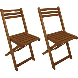 DEGAMO Gartenstuhl PORTO Klappstuhl 40 x 50 x 82 cm braun 2 St.