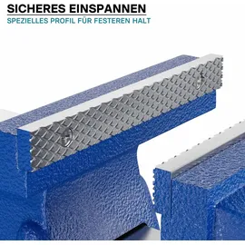 Wiltec Schraubstock Metall 125 mm grau
