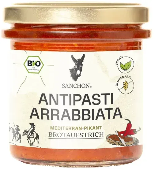 Sanchon Antipasti Arrabiata Aufstrich bio