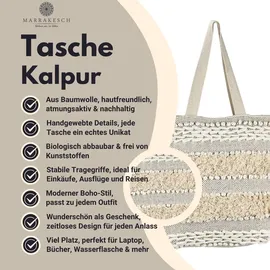 Marrakesch Orient & Mediterran Interior Kalpur -3- Shopper Baumwolle Beige