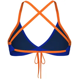 Arena Bustier-Bikini Damen Neon Blue/Team Orange 40