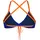 Arena Bustier-Bikini Damen Neon Blue/Team Orange 40