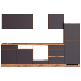 Held Küchenleerblock, Grau, Eiche Wotan - 300 cm