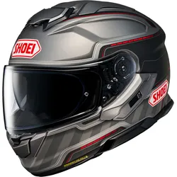 Shoei GT-Air 3 Discipline, Integralhelm - Matt Grau/Schwarz/Rot - XS