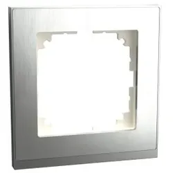 Merten MEG4010-3646 M-Pure Decor-Rahmen, 1fach, Edelstahl/aluminium, M-Pure Decor MEG40103646