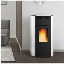 La Nordica-Extraflame Extraflame Raffaella Idro H15 Wasserführender Pelletofen Stahl Weiß
