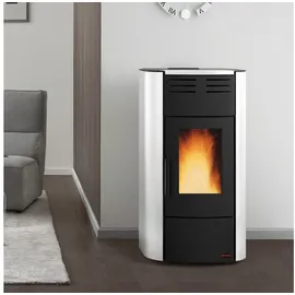 La Nordica-Extraflame Extraflame Raffaella Idro H15 Wasserführender Pelletofen Stahl Weiß