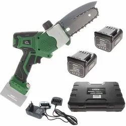 Elektrische Akku-Astkettensäge GreenBay TopSaw 5C - mit 2 Akkus 16,8 V - 2 Ah