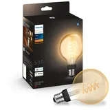 Philips Hue LED-Leuchtmittel Vintage Globe G93 E27 Einzelpack White Filament 550 lm
