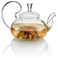 TEASOUL HOCH Glass TEEKANNE MIT STAHLTHULLE 500ml