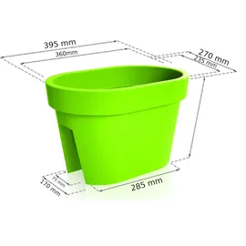 Prosperplast LOFLY RAILING 39,6 x 26,6 x 25 cm Grau