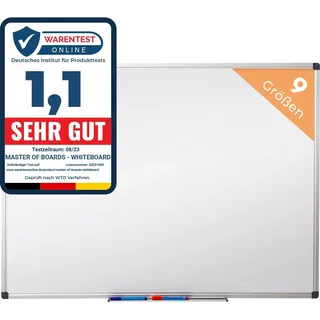 Master of Boards Whiteboard 150 x 100 cm Weiß