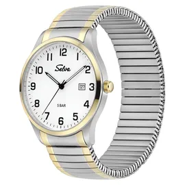 Selva Technik Quarz Zugband bicolor 39 mm SELVA