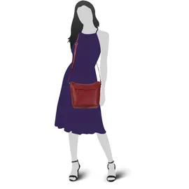 Bruno Banani Umhängetasche Leder Red