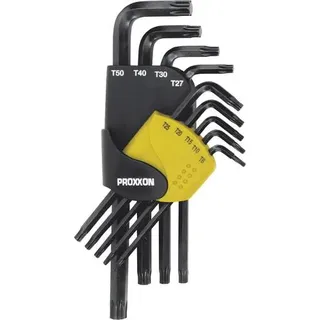PROXXON Industrial Innen-Sechsrund (TX) Winkelschraubendreher-Set T 8, T 10, T 15, T 20, T 25, T 27,