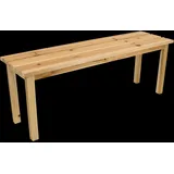 holz4home® holz4home Gartenbank aus Tannenholz Bis zu 150 Kg Traglast Holzbank 118cm Lang Natur