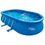 Summer Waves Quick-Up Pool Komplett-Set 549 x 305 x 107 cm Blau