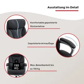 Duo Collection Theodor XXL Chefsessel schwarz