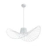 Paco Home Led Pendelleuchte Wohnzimmer Esszimmer Schlafzimmer Hängellampe Modern Stylisch Pendelleuchte - Weiß, Weiß (Ø90cm), - Paco Home