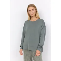 Sweatshirt SOYACONCEPT "SC-BANU 164", Damen, Gr. M, misty, Sweatware, Obermaterial: 48% Modal, 48% Polyester, 4% Elasthan, unifarben, modisch, regular fit normal, Rundhals, Langarm Rippbündchen, Sweatshirts, aus glatter Modal Qualität für ein angenehmes Tragegefühl