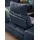 W.Schillig Eckcouch Leder 3-Sitzer Blau