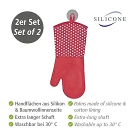 Wenko Topfhandschuhe Silikon rot