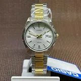 Casio LTP-1302SG-7A Klassische Analog Bicolor Gold Edelstahl Damenuhr