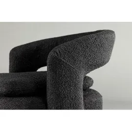 VCM Sessel Laurel Polyester 67 x 75 x 72 cm Schwarz drehbar