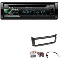Pioneer DEH-S410DAB 1-DIN CD Digital Autoradio AUX-In USB DAB+ Spotify mit Einbauset für Jeep Wrangler 2004-2007