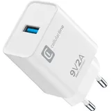 Cellular Line Usb Typ-A Travel Charger 18w White (60455)