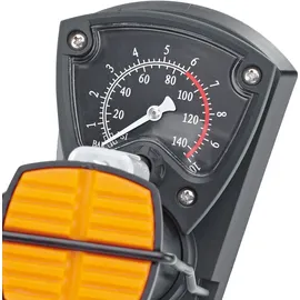 Prophete Fußpumpe schwarz mit Manometer