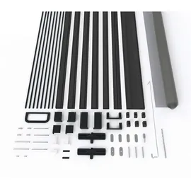 Hecht Fliegengitter mit Aluminiumrahmen 100 x 210 cm Anthrazit