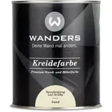 Wanders Shabby Chic Kreidefarbe 750 ml - Sand/Helles Beige - Küchenmöbellack und Möbelfarbe ohne Schleifen. Chalk Paint, für Holz & mehr. Hohe Deckkraft, schnell trocknend